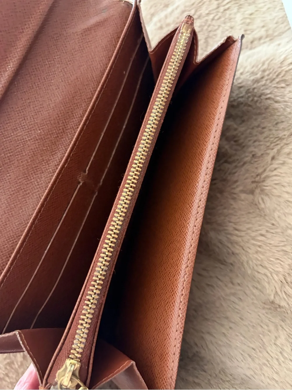 Louis Vuitton Monogram Continental Wallet in Dark Brown with Gold Hardware